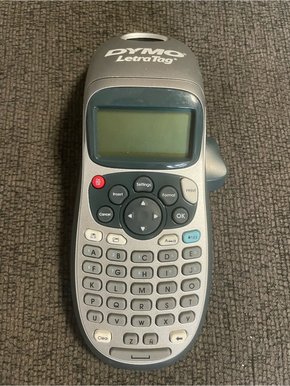 Dymo LetraTag Handheld Label Maker - Silver with Blue Accent